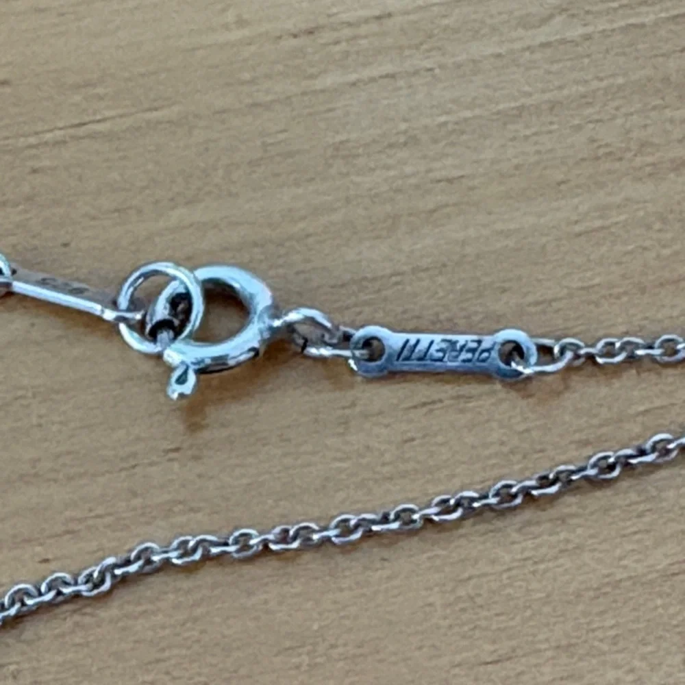 Tiffany & Co. Else Peretti Apple 15mm Necklace Pendant Sterling Silver 16" - Picture 8 of 14